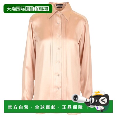 1h可退 香港直邮Tom Ford 汤姆 福特 女士 () 褶皱长袖衬衫 CA325