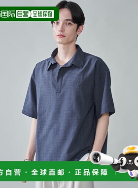 1h可退 日本直邮BROWNY男女同款宽松无领凉感衬衣 BR25SM06M0003