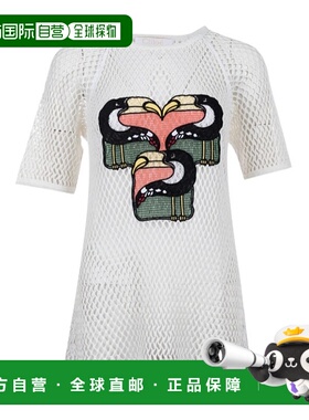 香港直邮CHLOÉ 女士衬衫 CHL17SHT550530A9 SS2023 白色 镂空图案