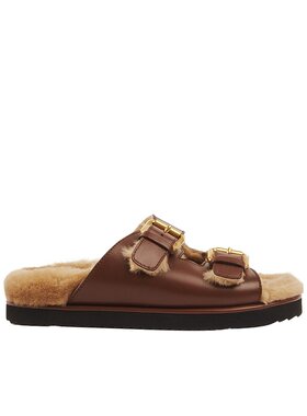 CHLOÉ 女士凉鞋 C24W06SOJ25E AW2024 棕色 露跟拖鞋