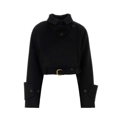 CHLOÉ 女士外套 CH25WMA16071001 AW2025 黑色 Black wool coat