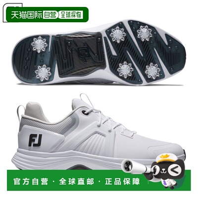 日本直邮FootJoy 男士 Hyperflex 碳纤维系带高尔夫球鞋（带钉）2