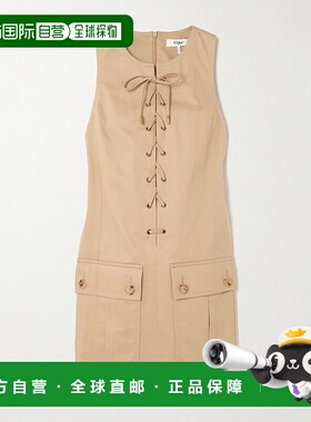 1h可退 Chloe 蔻依 女士 Pinafore 系带迷你连衣裙 CH25S