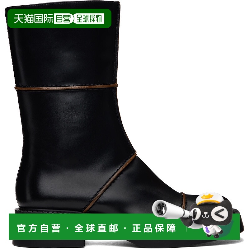 香港直邮潮奢 miista 女士 黑色 Dahlia 中筒靴 E82602棕色