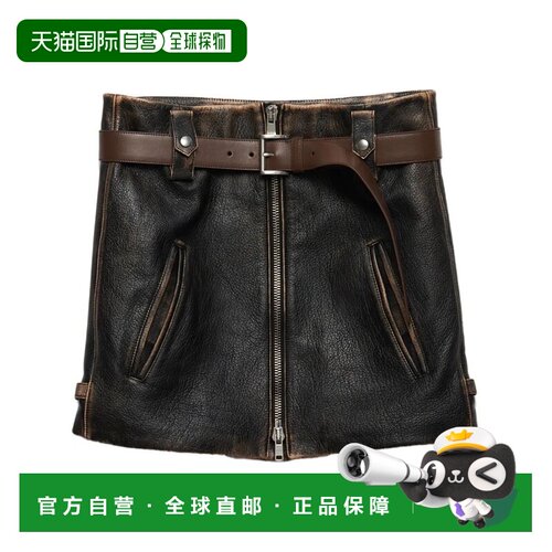 1h可退 香港直邮Prada 普拉达 女士 CAPI 皮革外套 51880SOOO1455
