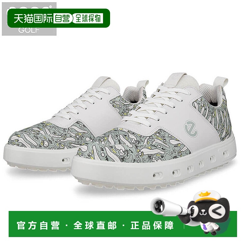 日本直邮ecco 男士高尔夫鞋 Street 720 111724 54418 白色/冰花