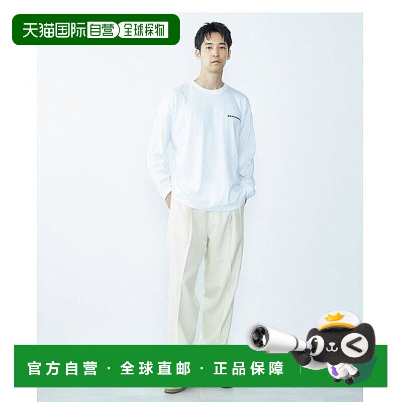 日本直邮SHIPS MEN 城市环境产品：图案印花长袖T恤长T纯棉时尚