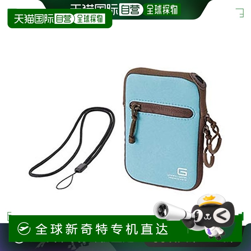 【日本直邮】宜丽客Elecom软质数码相机包 附挂绳61×27×100.5mm