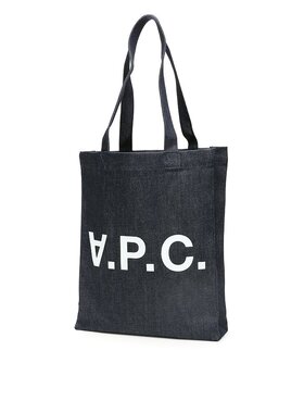 A.P.C. 女士手提包 COCSXM61445IAI 蓝色 logo牛仔手提包