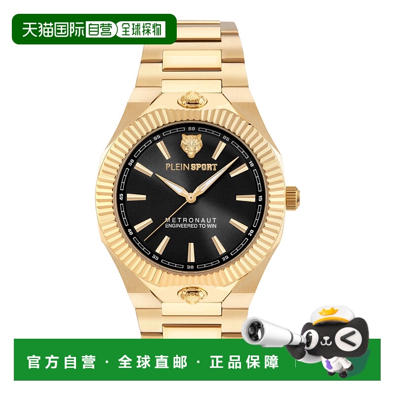 自营plein sportMetronaut手镯手表-金色/金色/黑色 美国奥莱直发