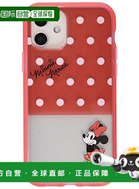 【日本直邮】Gourmandise iPhone6.1寸透明手机壳红色圆点米妮DN-