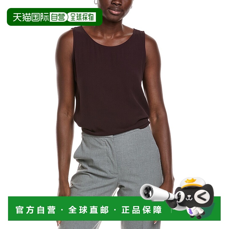 自营EILEEN FISHER Silk Tunic - cassis 美国奥莱直发