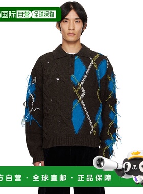 1h可退 香港直邮潮奢 Andersson Bell 男士 棕色 & 蓝色 Argyle F