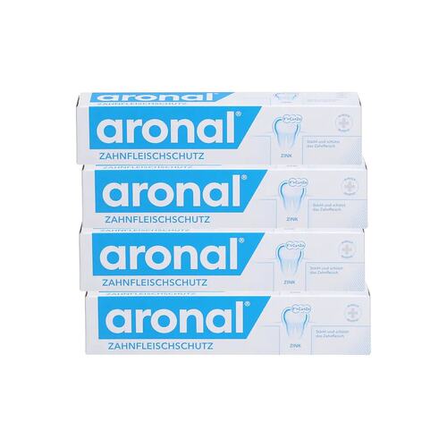 欧洲直邮aronal健龈牙周清洁牙龈护理固齿牙膏4件装*75ml