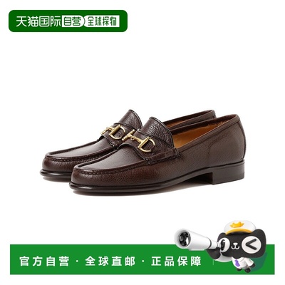 1h可退 日本直邮Enzo Bonafe 男士金属扣饰牛革休闲皮鞋 21320278