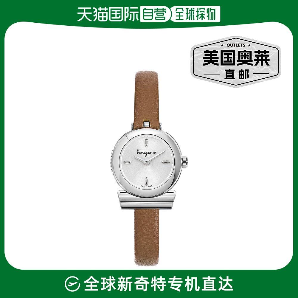 salvatore ferragamogancino 皮革手表 - 不锈钢 【美国奥莱】直