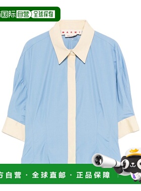 香港直邮MARNI 女士衬衫 CAMA0674QSUTC22300B31 SS2026 蓝色