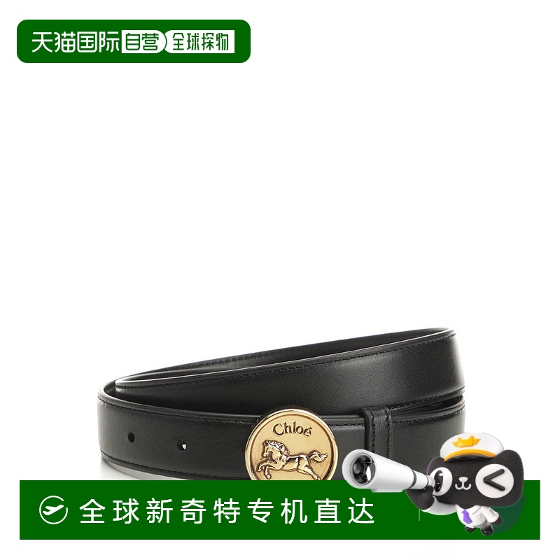 1h可退 香港直邮CHLOÉ 女士腰带 CH25ABB01SFB001 AW2025 黑色 马