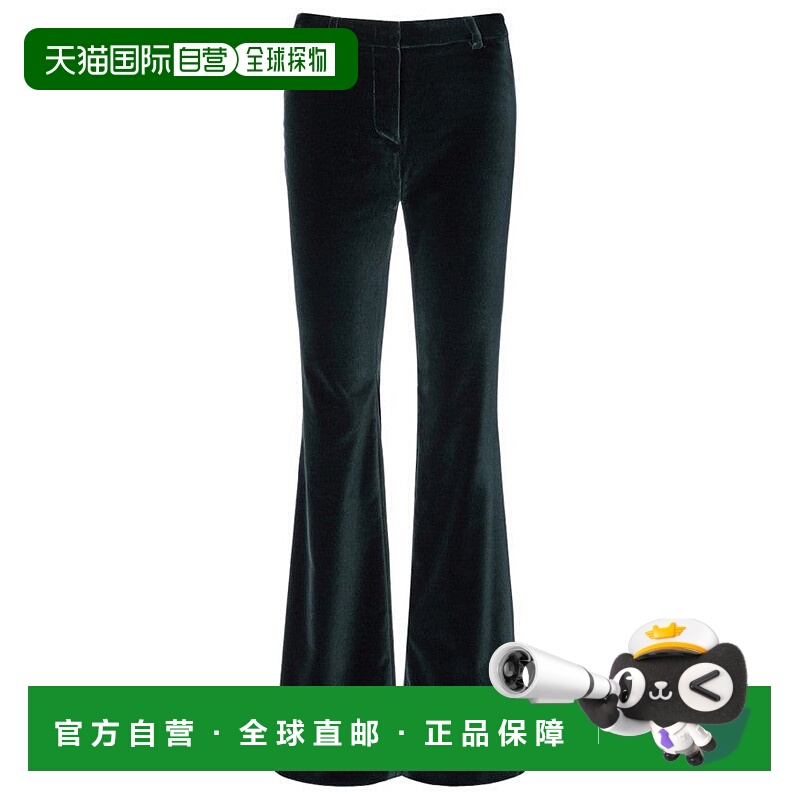 自营etroFlared Velvet Pants With Concealed Closure - black