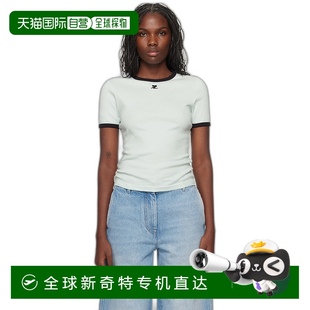 灰白色 Courreges 恤 香港直邮潮奢 Signature 女士 Contrast