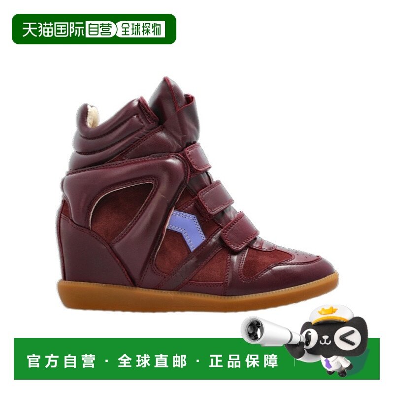 香港直邮Isabel Marant 圆头高帮休闲鞋 BK0010FAC2E09S厚底