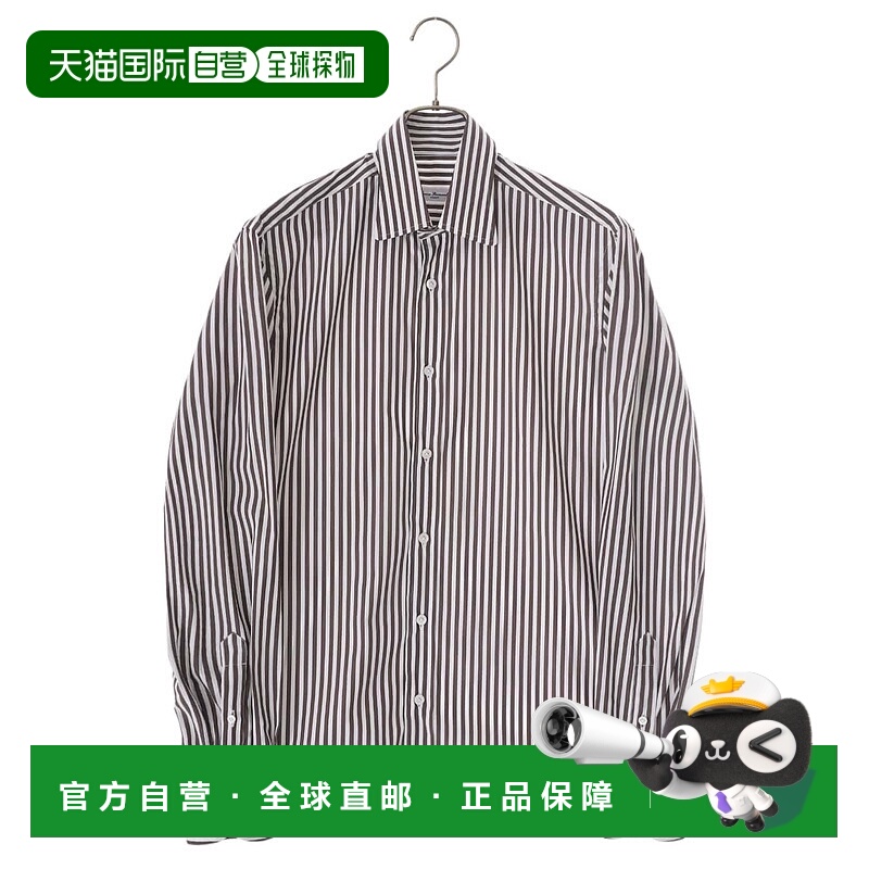 1h可退 日本直邮ERRICO FORMICOLA 男士HUGO TONDO条纹衬衫 舒适