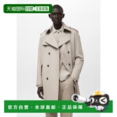 自营欧洲直邮Mango芒果 男士 浅褐色防水系带风衣