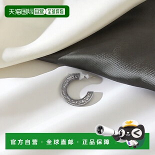 日本直邮ANTIDOTE 银950雕刻三角耳环 BUYERS 男士 CLUB 1h可退