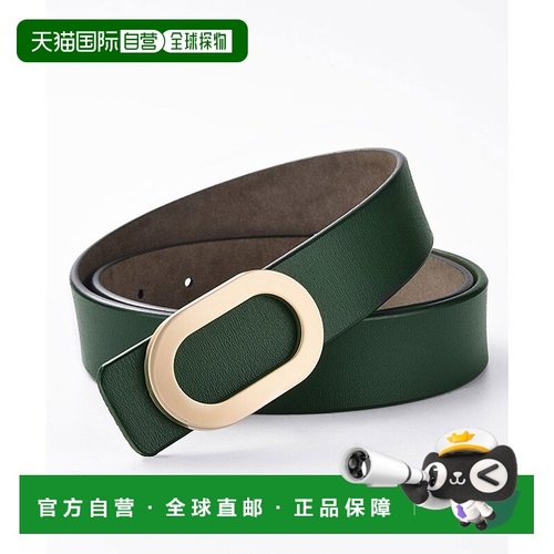 日本直邮florge 真皮椭圆扣宽皮带 FL8218EW08150 腰带