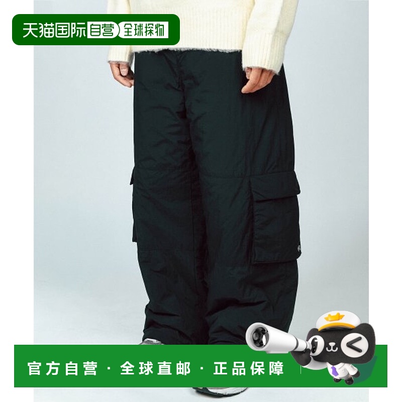 韩国直邮YALE NYLON CARGO PADDED PANTS BLACK男装休闲裤YD09PT8