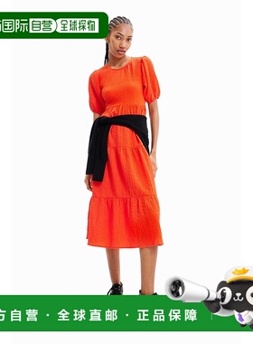 日本直邮Desigual 后背开放式中长款连衣裙 DE819EW21630