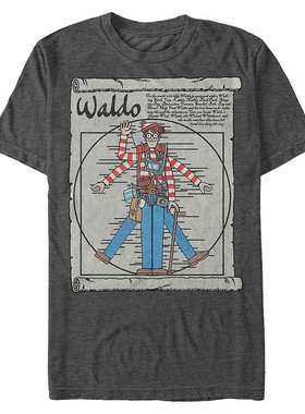 Fifth Sun|Where's Waldo? 男士 Vitruvian Waldo 短袖 T 恤