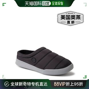 Lounge 美国奥莱 Clog Andre Sport 男士 黑色纯色 Dearfoams