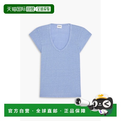 香港直邮ISABEL MARANT 女士 Zankou 亚麻针织T恤 TS0014FAA1N12E