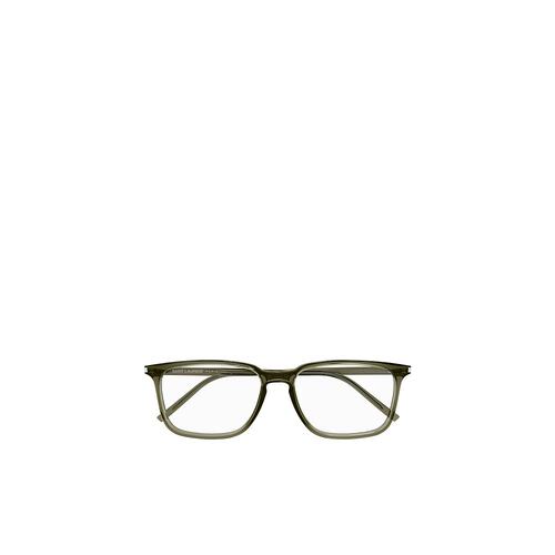 SAINT LAURENT 男士眼镜 SL645F005 SS2025 绿色 徽标平光镜