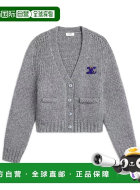 香港直邮CELINE 女士针织衫 RY0KM089908GC AW2025 灰色羊绒长袖