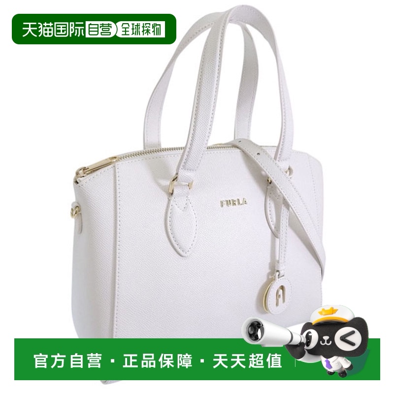 日本直邮FURLA女士两用单肩包手提包皮革白色 MINERVA-SATCHEL S