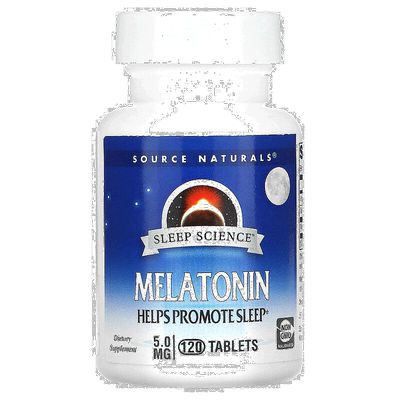 香港直发Source Naturals源美褪黑素帮助睡眠科学合理优化120片