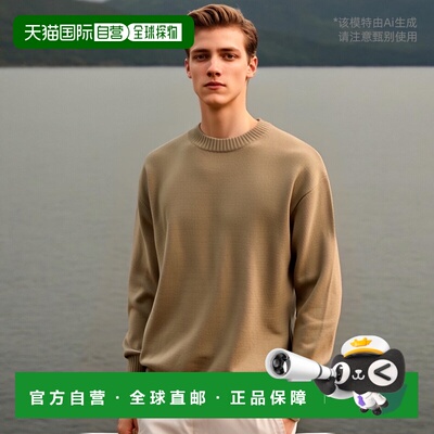 韩国直邮ANDERSEN-ANDERSEN 男针织SAILOR CREWNECK Taupe针织衫