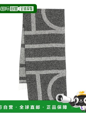 1h可退 香港直邮潮奢 toteme 女士 TOTEME PRE Scarfs 黑色围巾 2