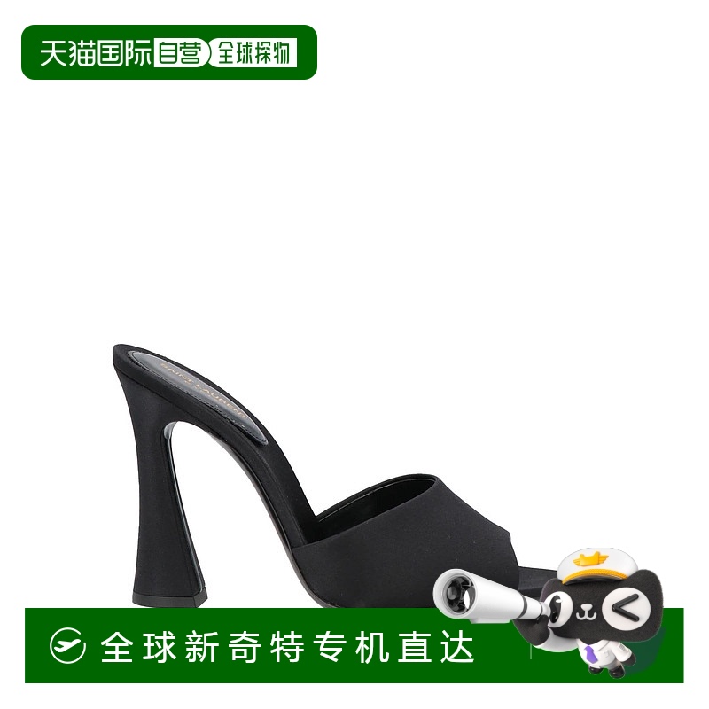 1h可退 香港直邮潮奢 Saint Laurent 圣罗兰 女士 凉鞋 black黑色