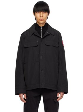 潮奢 Canada Goose 加拿大鹅 男士 黑色 Burnaby 夹克 2447M