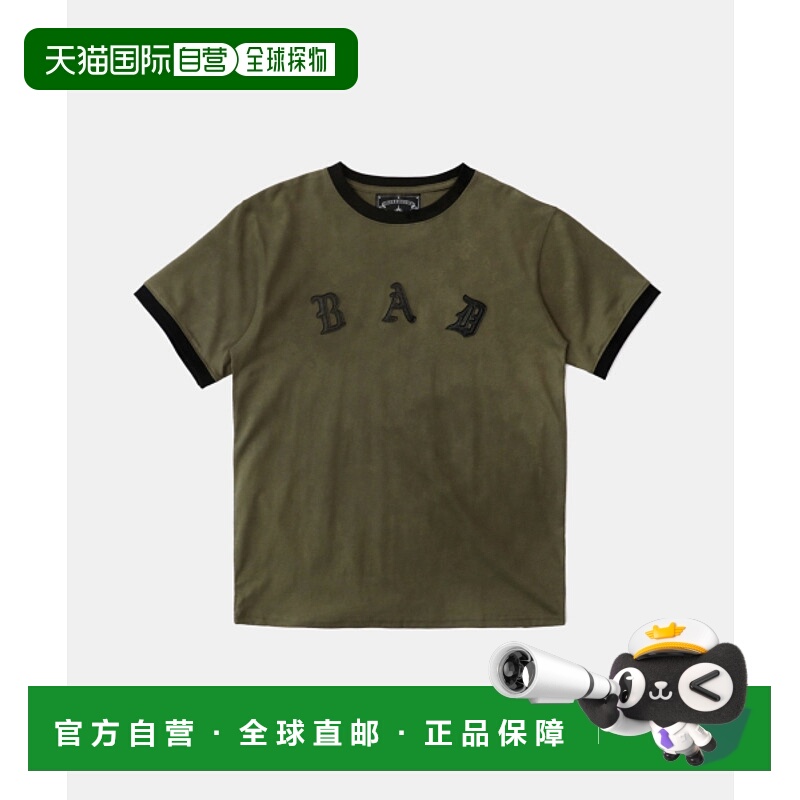 韩国直邮BADBLOOD 公用T恤w-tee25-089 Cosmo Bad Patch Ringer T