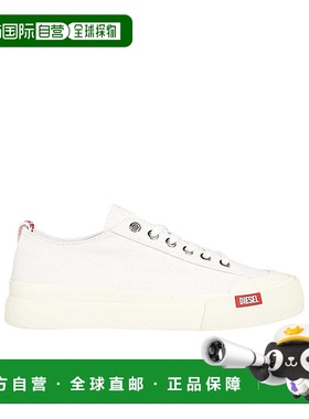 香港直邮DIESEL 女士运动鞋 Y03335P2994H7528 SS2025 白色 系带