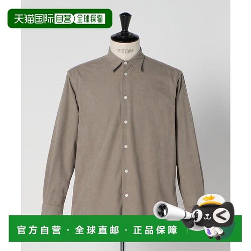 1h可退 日本直邮green label relaxing DC 聚酯灯芯绒宽松衬衫