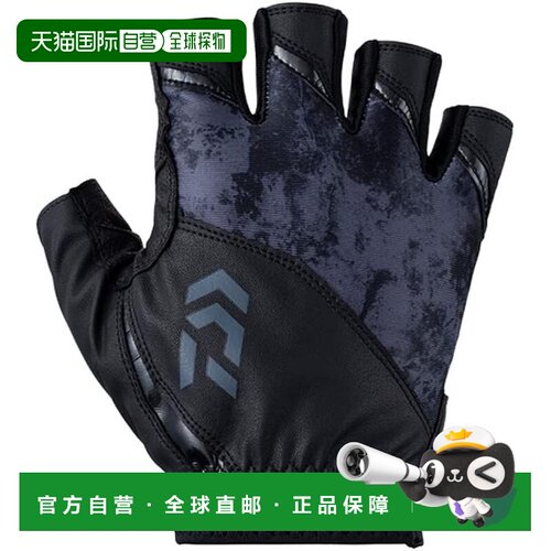 【日本直邮】达亿瓦 加厚手套 五指剪裁 DG-2123 黑色底 S码