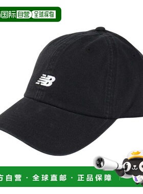 日本直邮New Balance 6 面板经典帽 黑色 [LAH51004BK] 帽子
