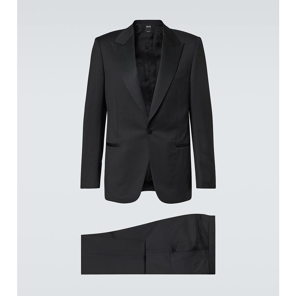 潮奢 Zegna 杰尼亚 男士 Trofeo 羊毛套装 004093