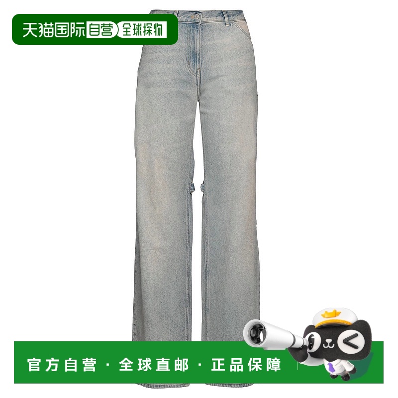 1h可退 香港直邮潮奢 Courreges 女士 牛仔长裤 blue蓝色 舒适时
