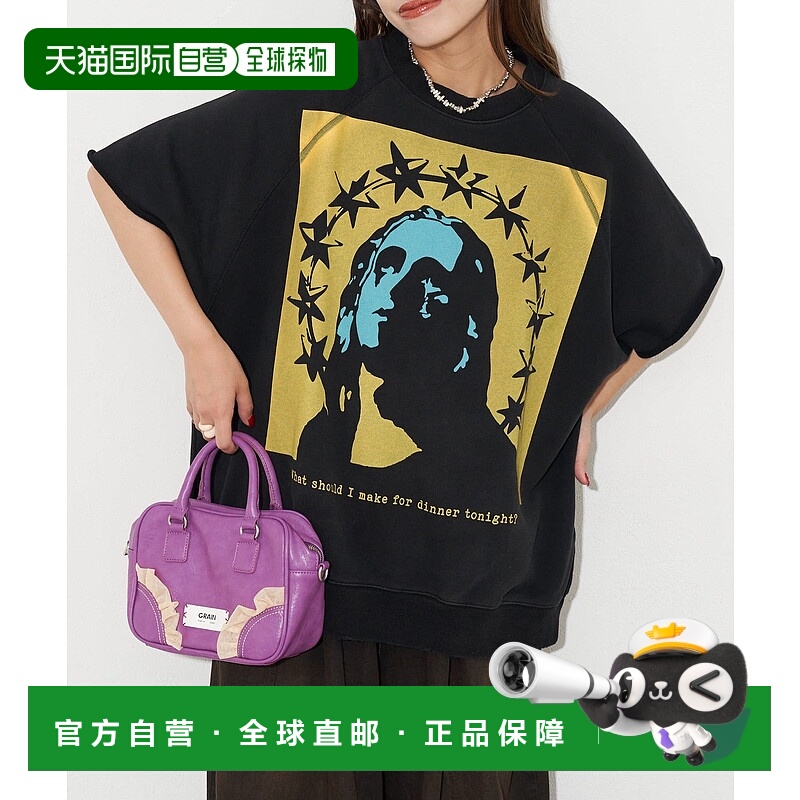 1h可退 日本直邮RePRODUCTION LABEL 男女同款 短袖做旧印花拉格